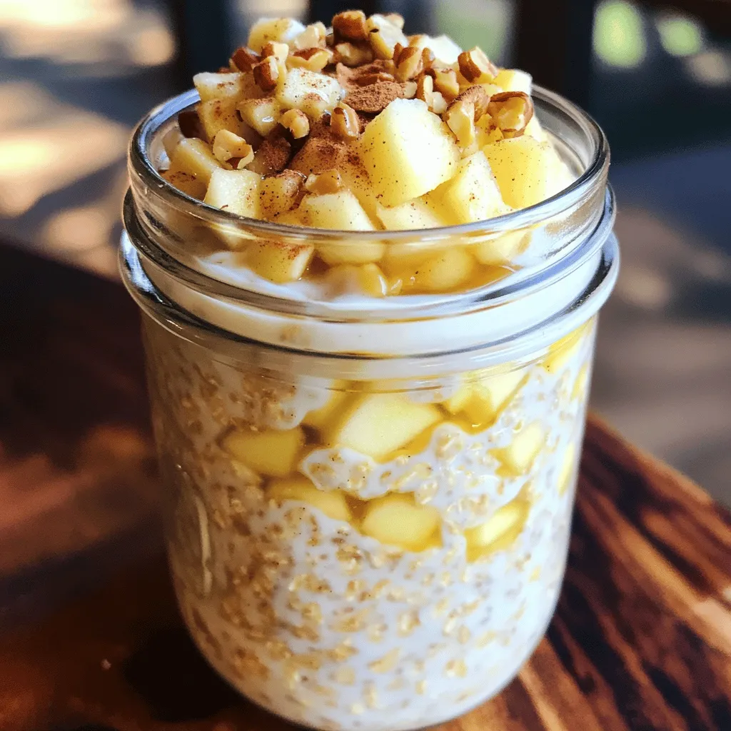 Apple Cinnamon Overnight Oats Nahrhafte Frühstücksidee