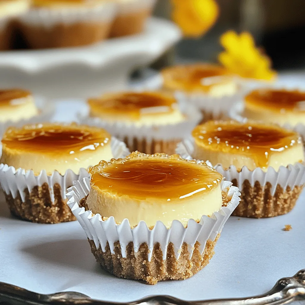 Hier ist eine Liste der Zutaten, die du benötigst, um köstliche Mini Crème Brûlée Cheesecakes zu machen: