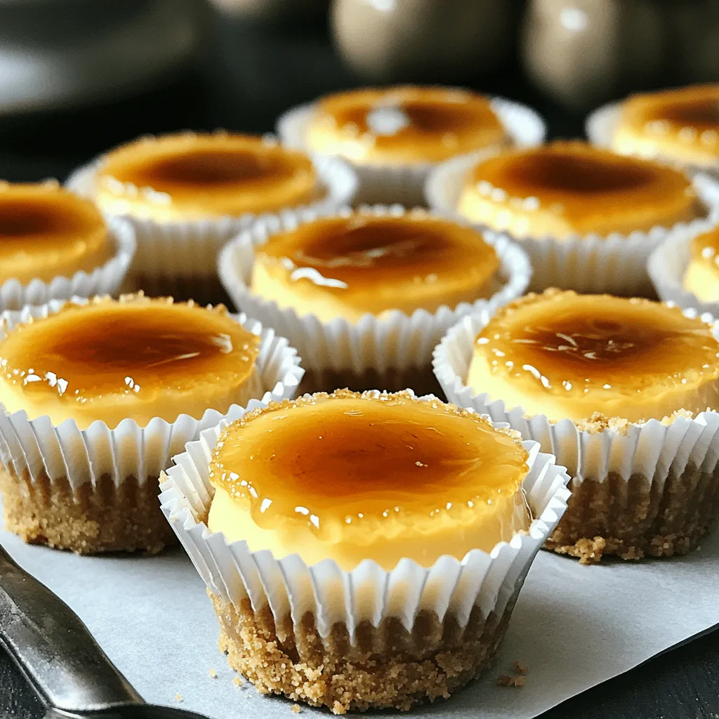 Köstliche Mini Crème Brûlée Cheesecakes einfach selbst machen