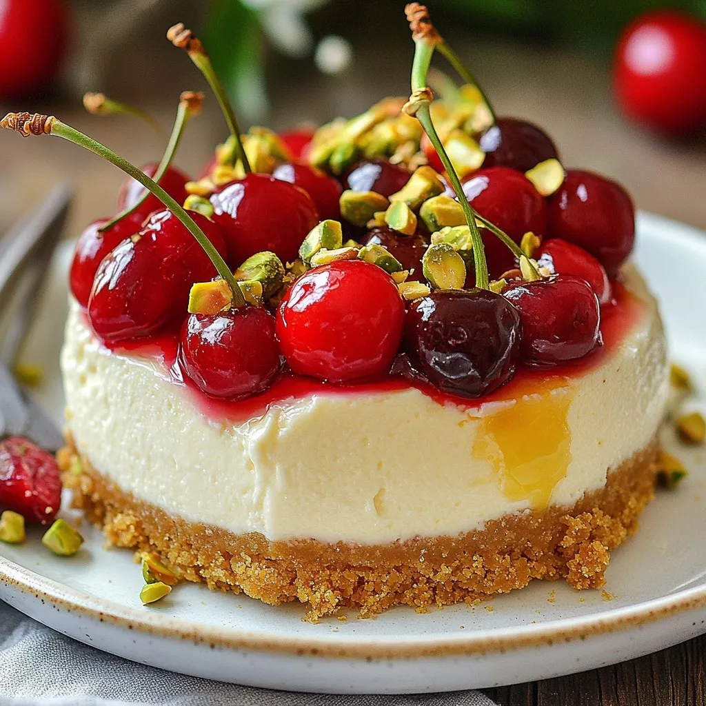 Kirsch-Pistazien-Käsekuchen Köstlicher Genuss