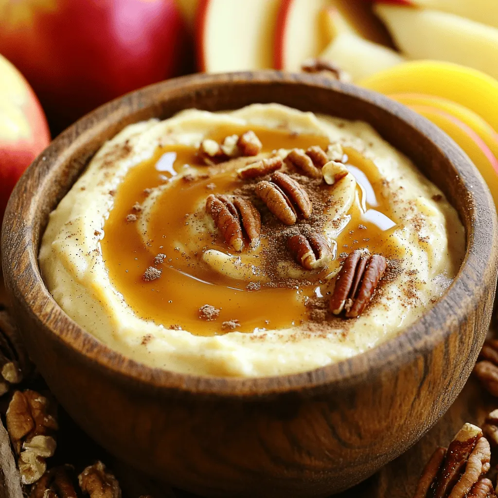 Karamell-Apfel-Dip mit Frischkäse Einfach und Lecker