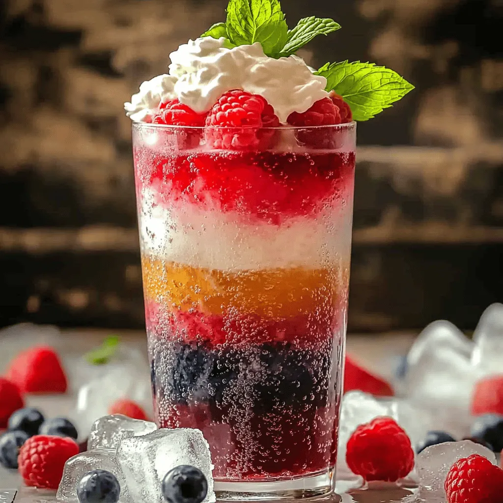 Um Berry Italian Cream Soda zu machen, brauchst du ein paar frische Zutaten. Die wichtigsten sind gemischte Beeren, sprudelndes Wasser, Himbeersirup und Schlagsahne. Du kannst jede Art von Beeren verwenden, die du magst. Ich empfehle Erdbeeren, Himbeeren und Heidelbeeren für einen tollen Geschmack.