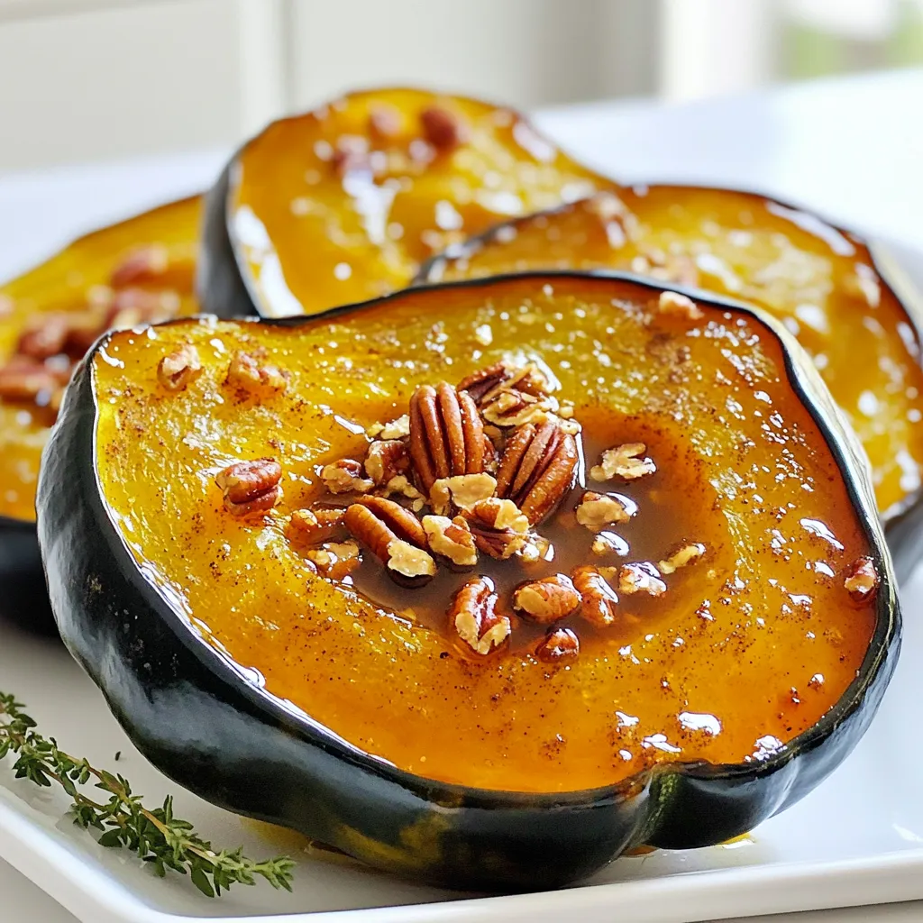 Maple Cinnamon Roasted Acorn Squash Einfach und Lecker