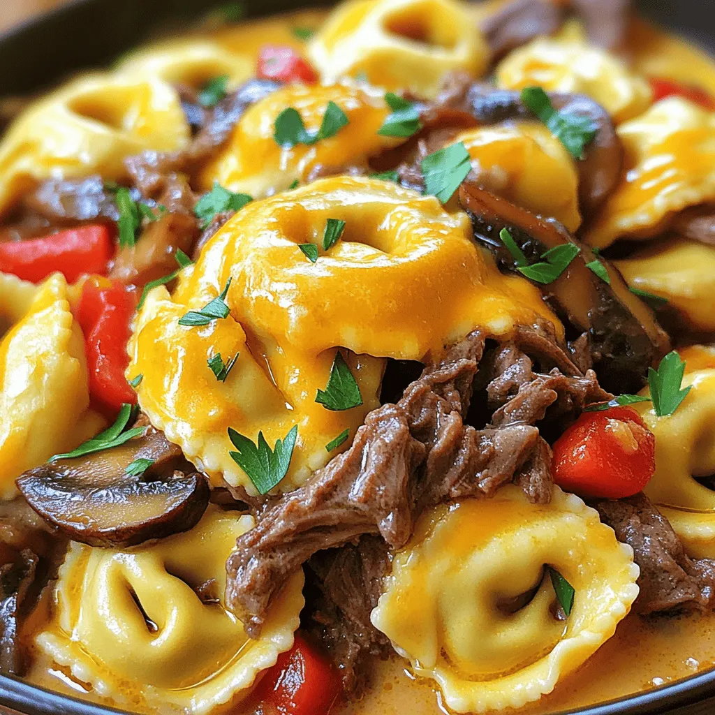 Für Cheesesteak Tortellini Bliss brauchst du folgende Zutaten: