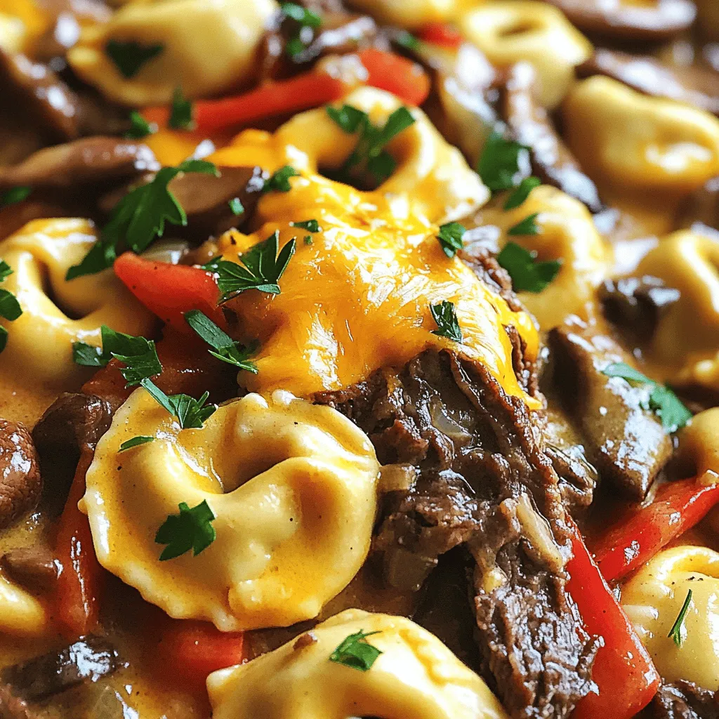 Cheesesteak Tortellini Bliss Köstliches Gericht entdecken