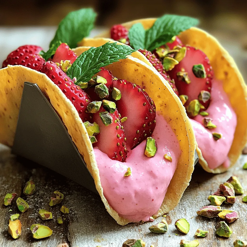 Für die Erdbeer-Cheesecake-Tacos brauchst du frische und einfache Zutaten. Hier ist, was du benötigst: