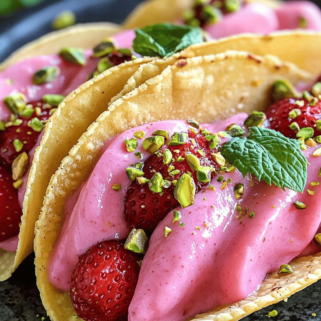 Erdbeer-Cheesecake-Tacos Frisch und Verführerisch