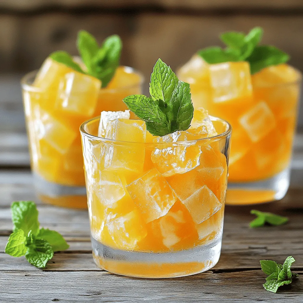 Einfache gefrorene Pfirsich-Limonade erfrischend Genussvoll