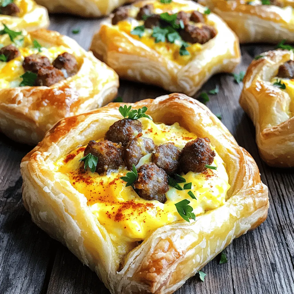 Sausage, Egg, and Cheese Breakfast Rolls Genussvolles Rezept