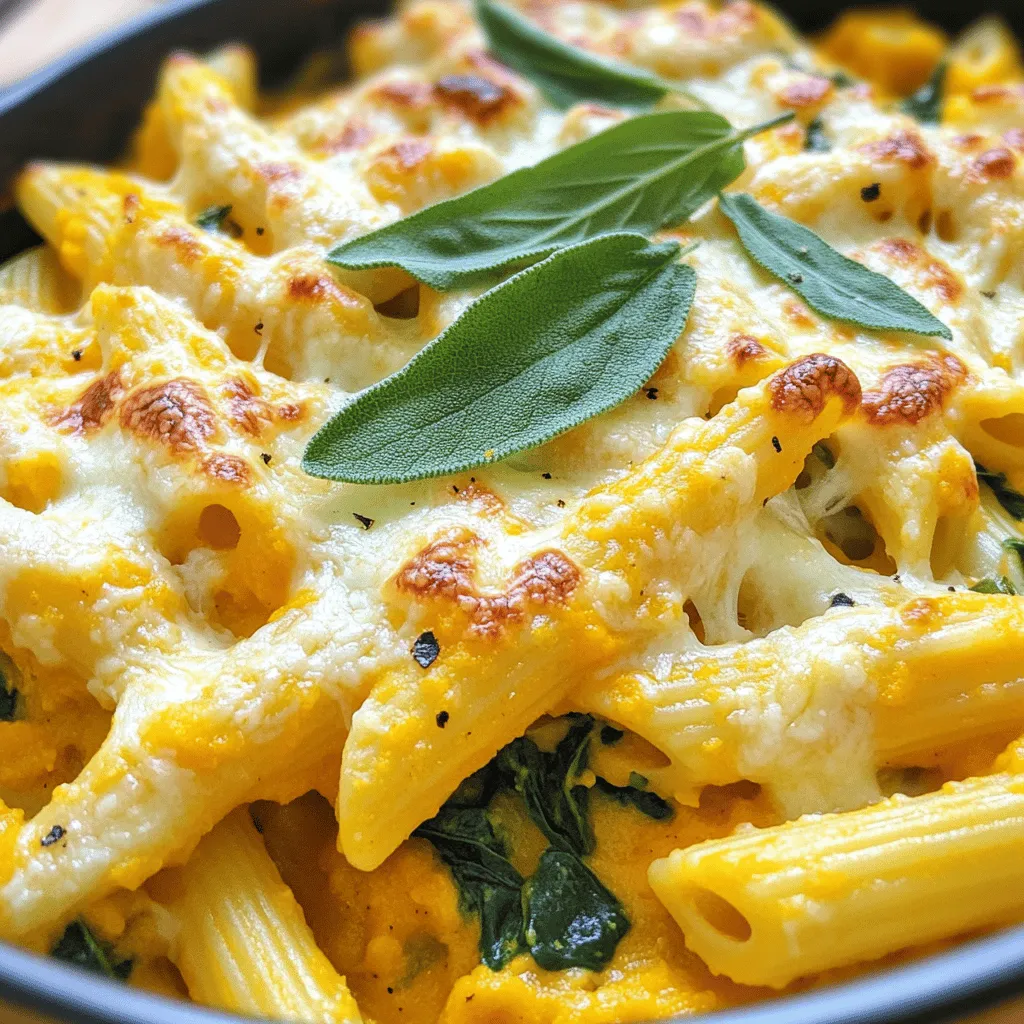 Kürbis Salbei Nudelauflauf Voilà mit frischen Zutaten