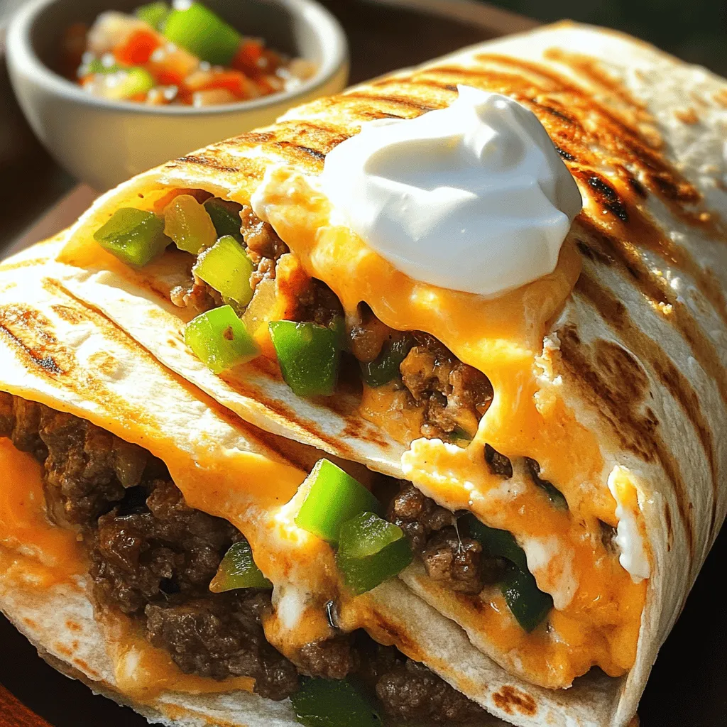 Die richtigen Zutaten machen den Beefy Melt Burrito besonders lecker. Hier sind die Hauptzutaten, die du brauchst: