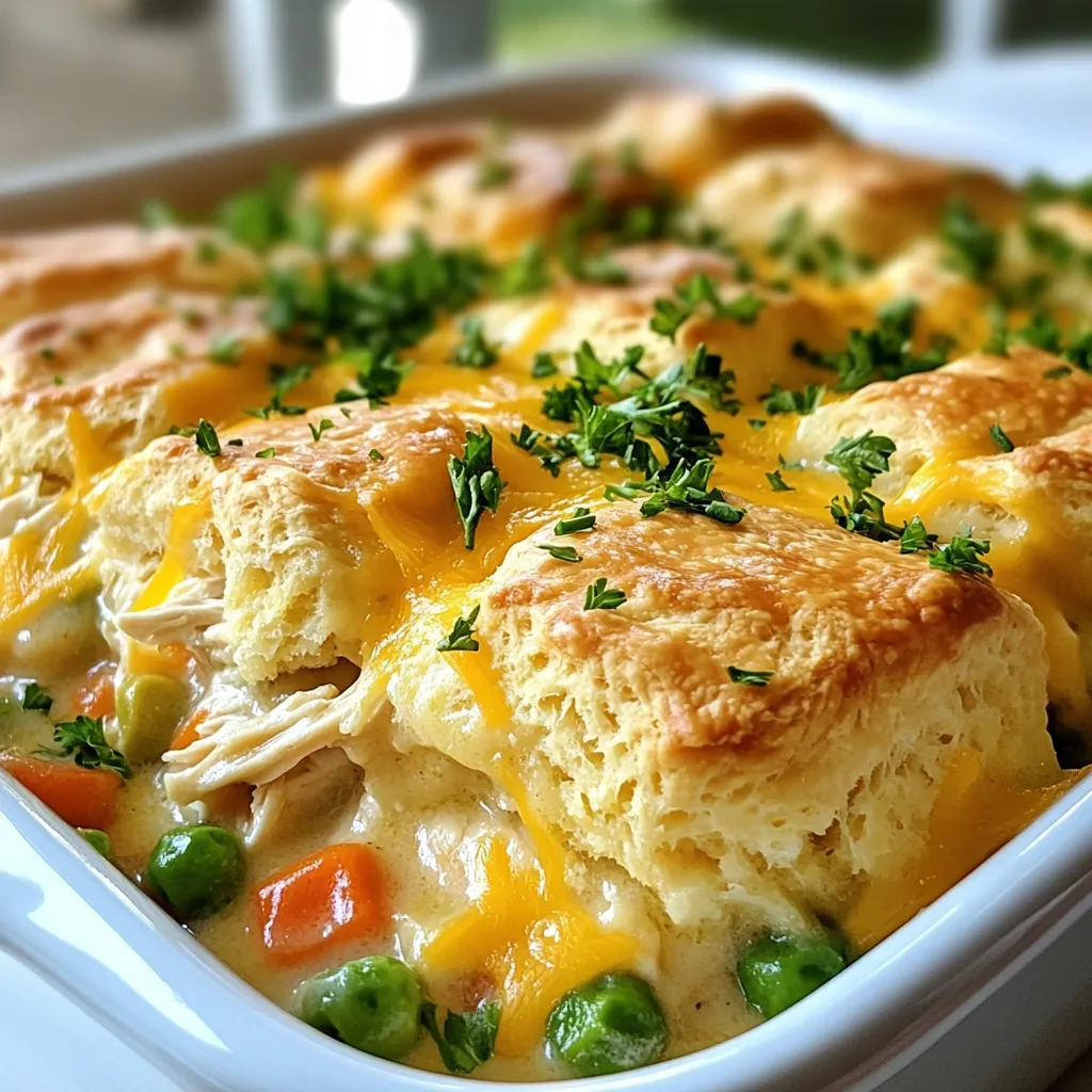 Chicken Pot Pie Casserole Köstlicher Auflauf Genuss