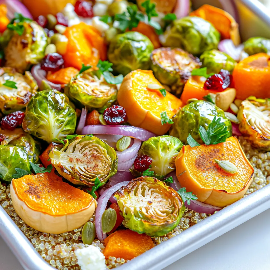Sheet-Pan Roasted Fall Veggie Quinoa Bowls Lecker und Gesund