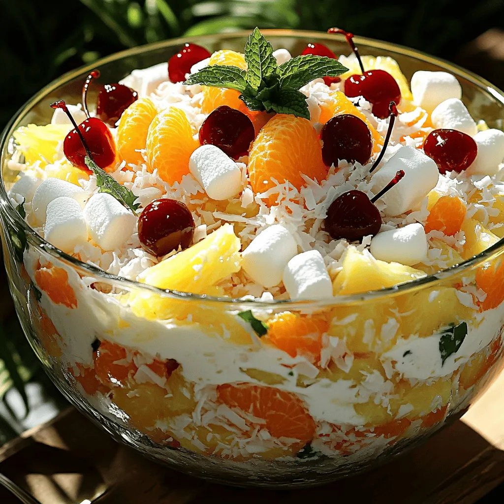 Ambrosia Salad Einfaches und Frisches Rezept