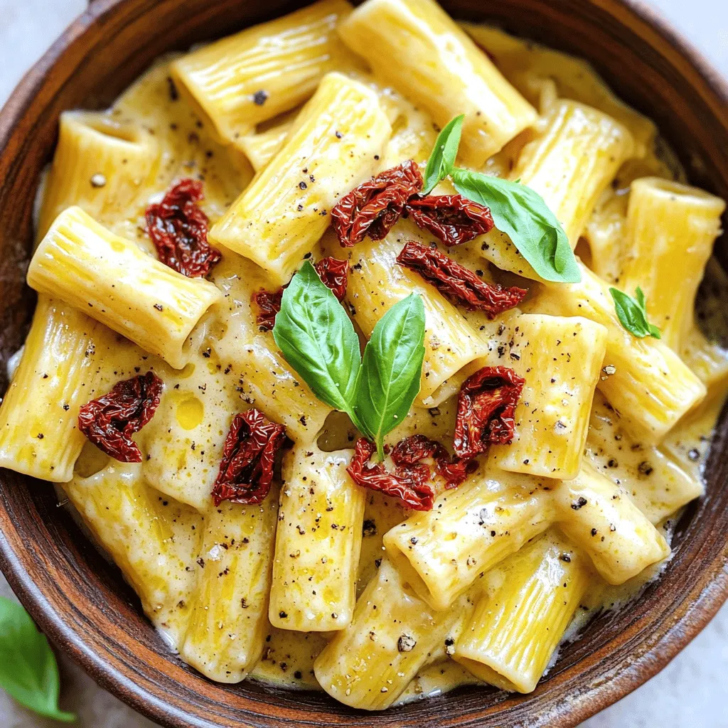Cremige Rigatoni Einfache und köstliche Mahlzeit