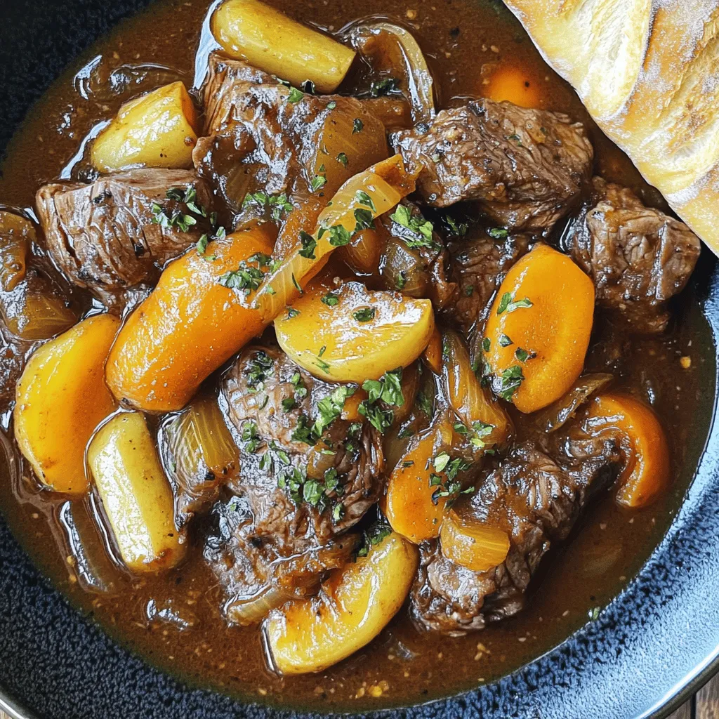 Beef Carbonnade Stew Herzhaftes Rindfleischgericht