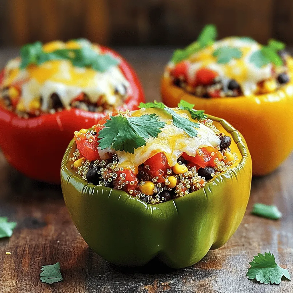 Gefüllte Paprika mit Quinoa Nahrhafte und leckere Mahlzeit