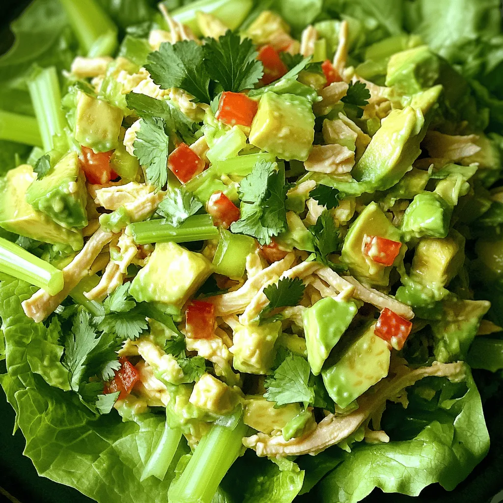 Avocado Chicken Salad leicht und gesund genießen