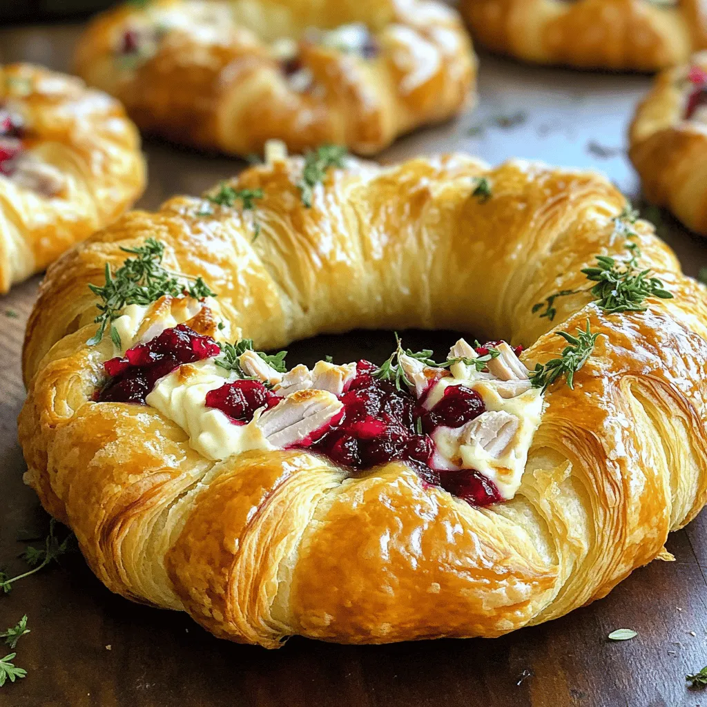 Für diesen leckeren herzhaften Truthahn-Cranberry-Croissant-Ring benötigen Sie einige einfache Zutaten. Diese Zutaten machen das Gericht besonders schmackhaft und spannend.
