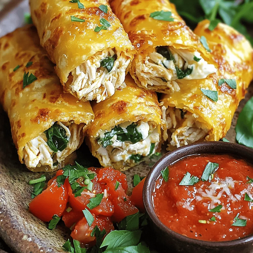 Cheesy Garlic Chicken Wraps Schnelles und leckeres Rezept