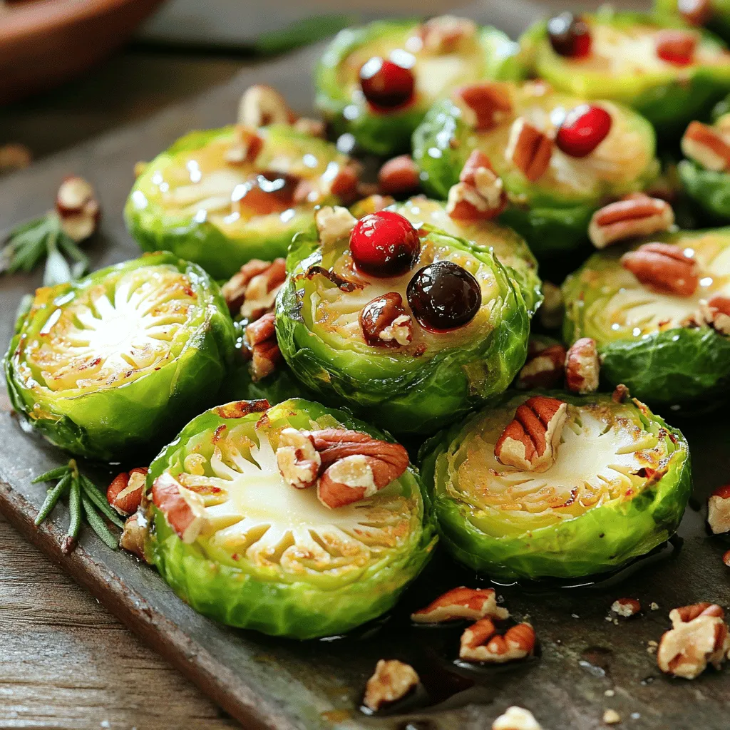 Maple Cranberry Roasted Brussels Sprouts Leckeres Rezept