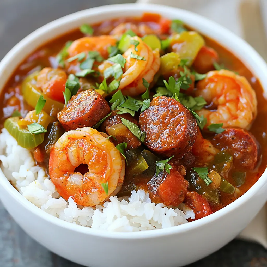 Schmackhaftes Shrimp and Sausage Gumbo Rezept