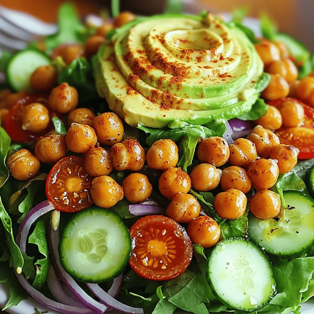 Knuspriger Kichererbsensalat Einfach und Lecker