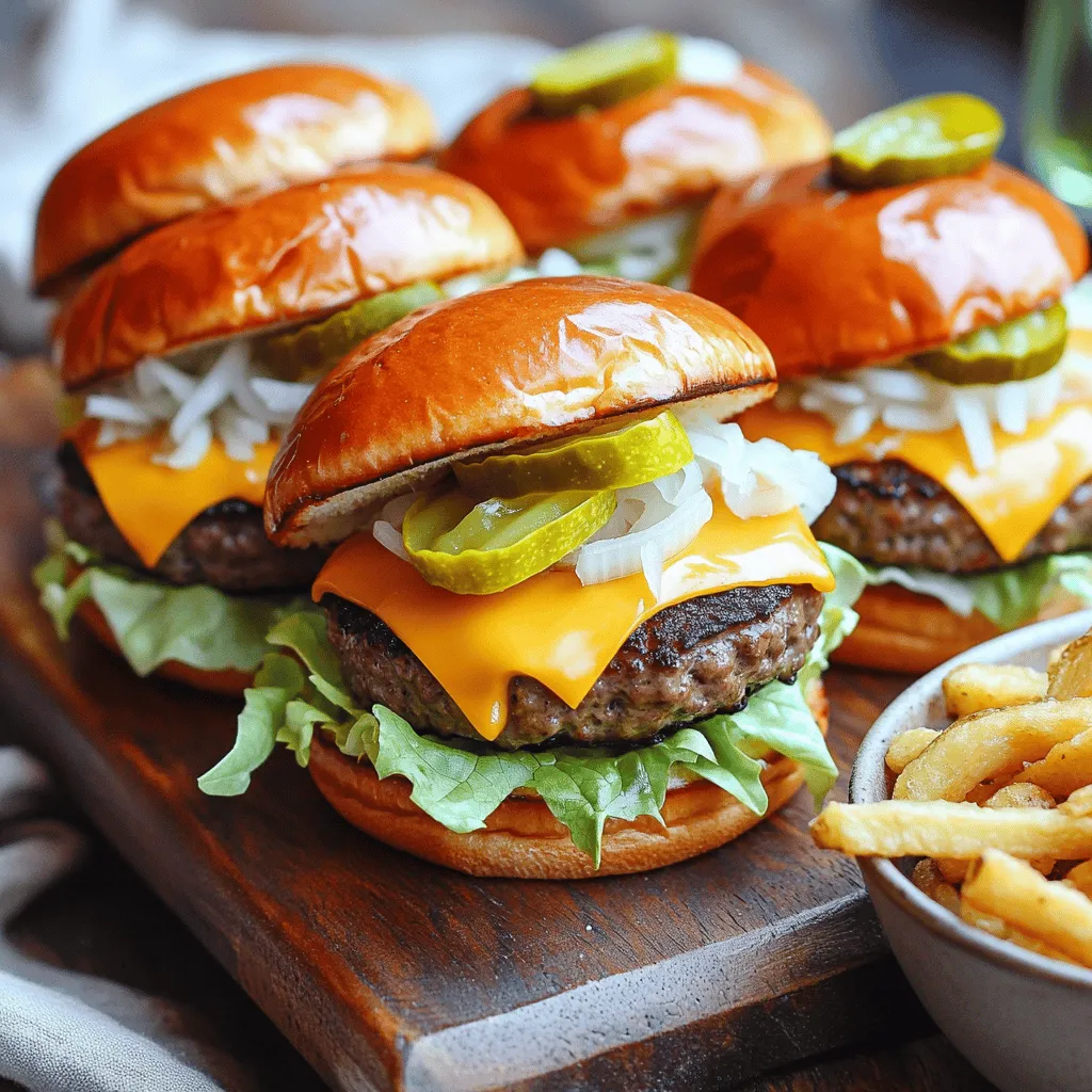 Um die besten Mini Big Mac Cheeseburgers zu machen, brauchst du frische Zutaten. Hier ist die Liste der benötigten Zutaten: