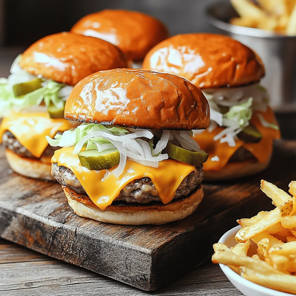 Beste Rezept für Mini Big Mac Cheeseburgers kochen