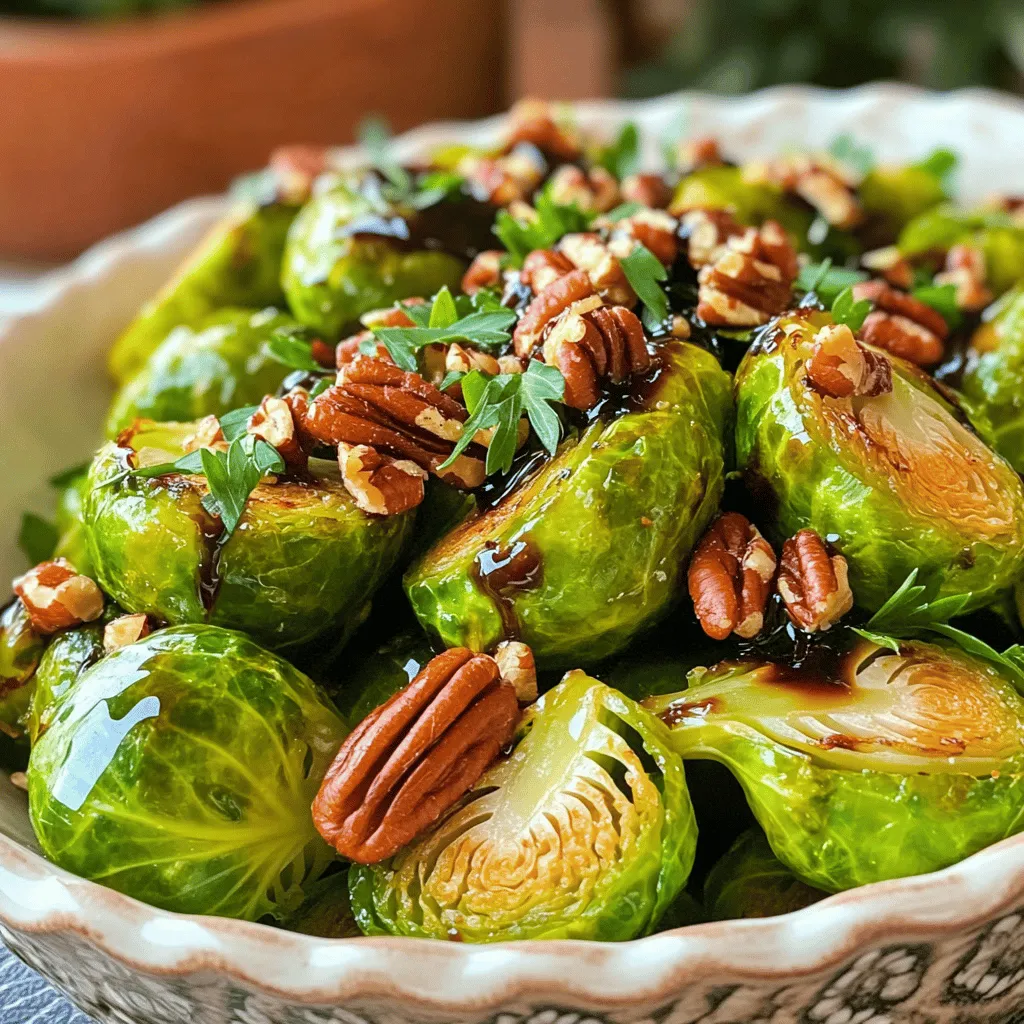 Balsamisch glasierten Rosenkohl Einfach zubereiten