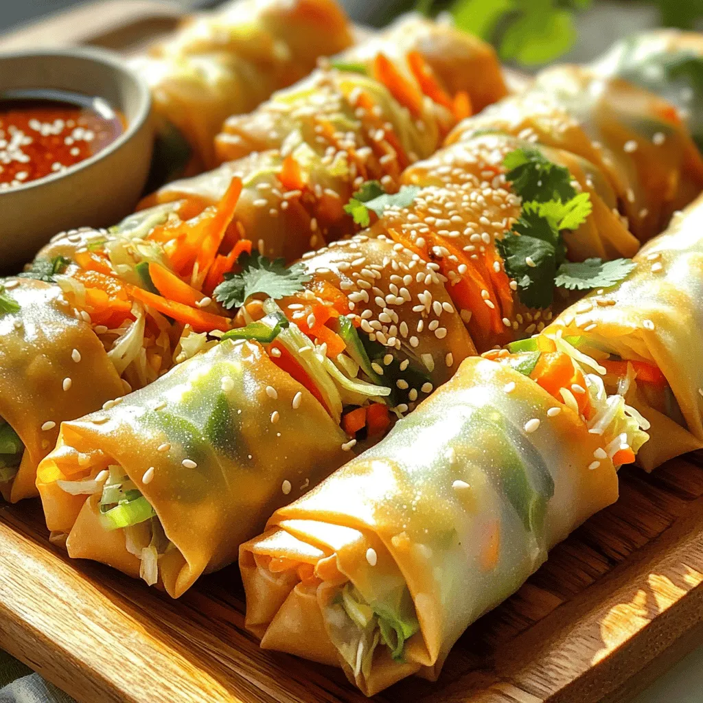 Crispy Vegetable Spring Rolls Einfache Zubereitung