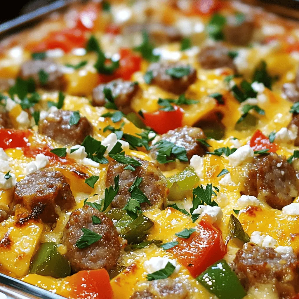 Savory Breakfast Sausage and Cheese Casserole Rezept