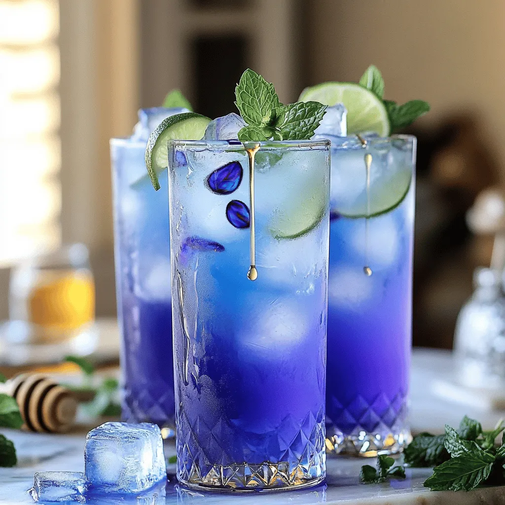 Blue Lagoon Butterfly Pea Tea Einfach zubereiten