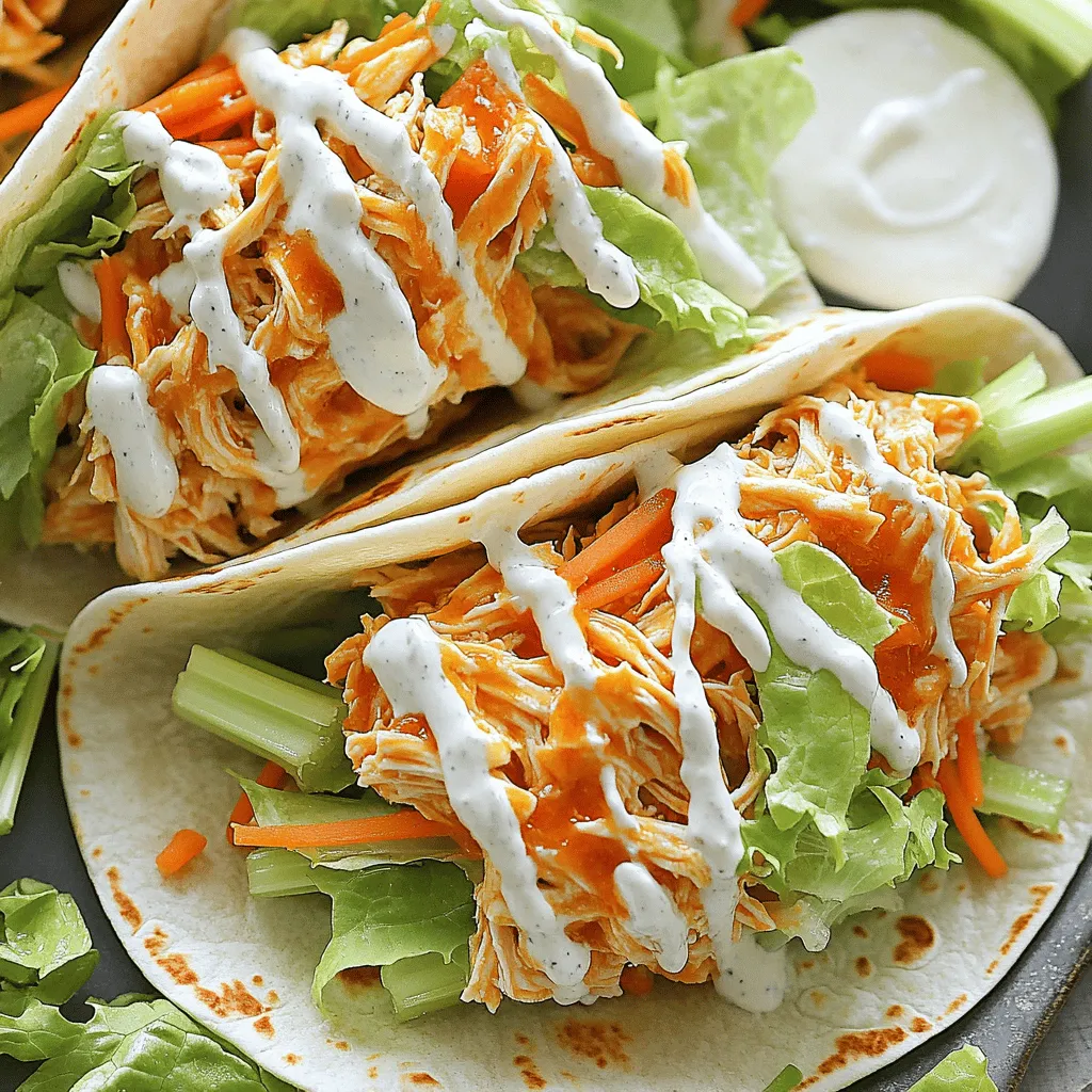 Buffalo Chicken Wraps Köstliches Rezept für jeden Tag