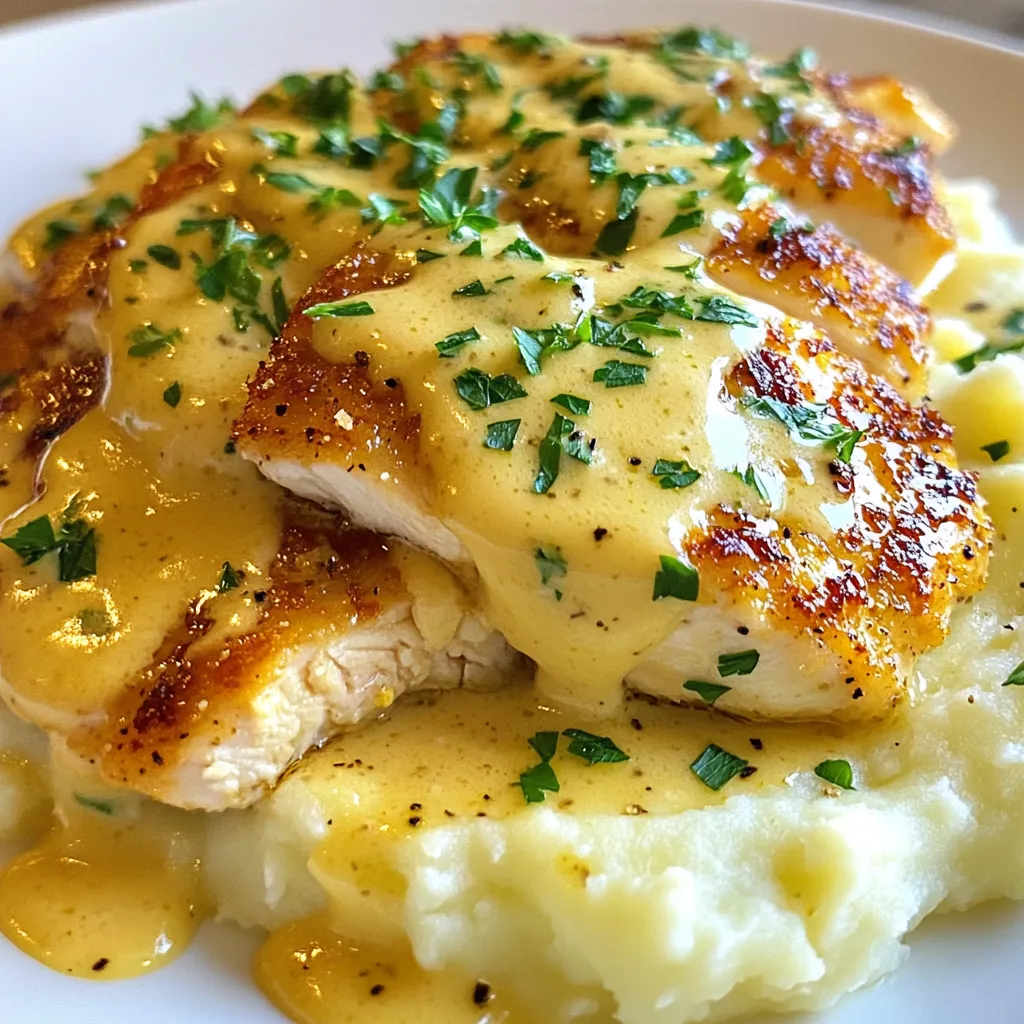 Cremiges Knoblauch-Hähnchen-Mash Einfaches Rezept