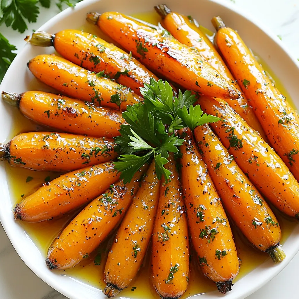 Maple Dijon Roasted Carrots Einfach und Lecker