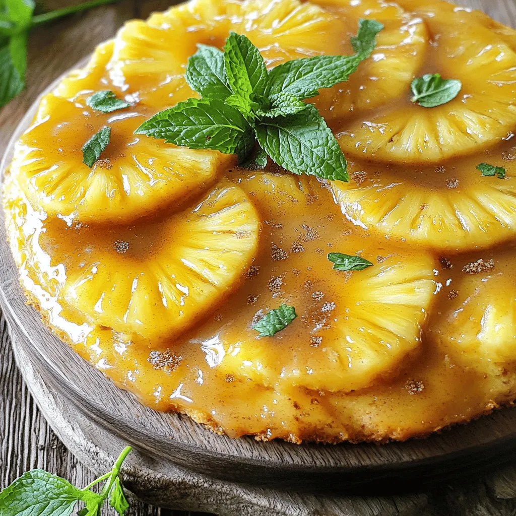 Pineapple Upside-Down Cake Einfaches und köstliches Rezept