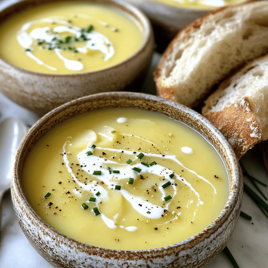 Einfache cremige Kartoffelsuppe Schnelle und leckere Mahlzeit