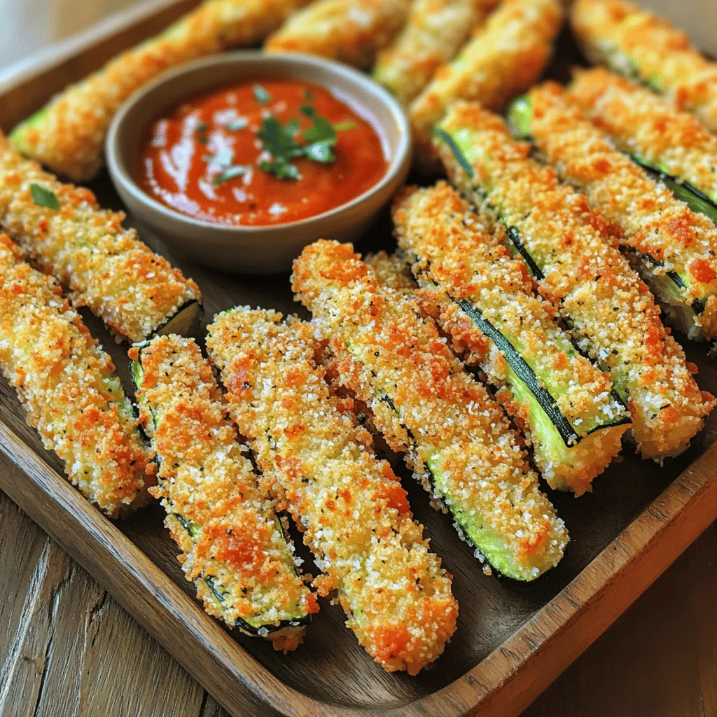 Crispy Parmesan Crusted Zucchini Fries Einfaches Rezept
