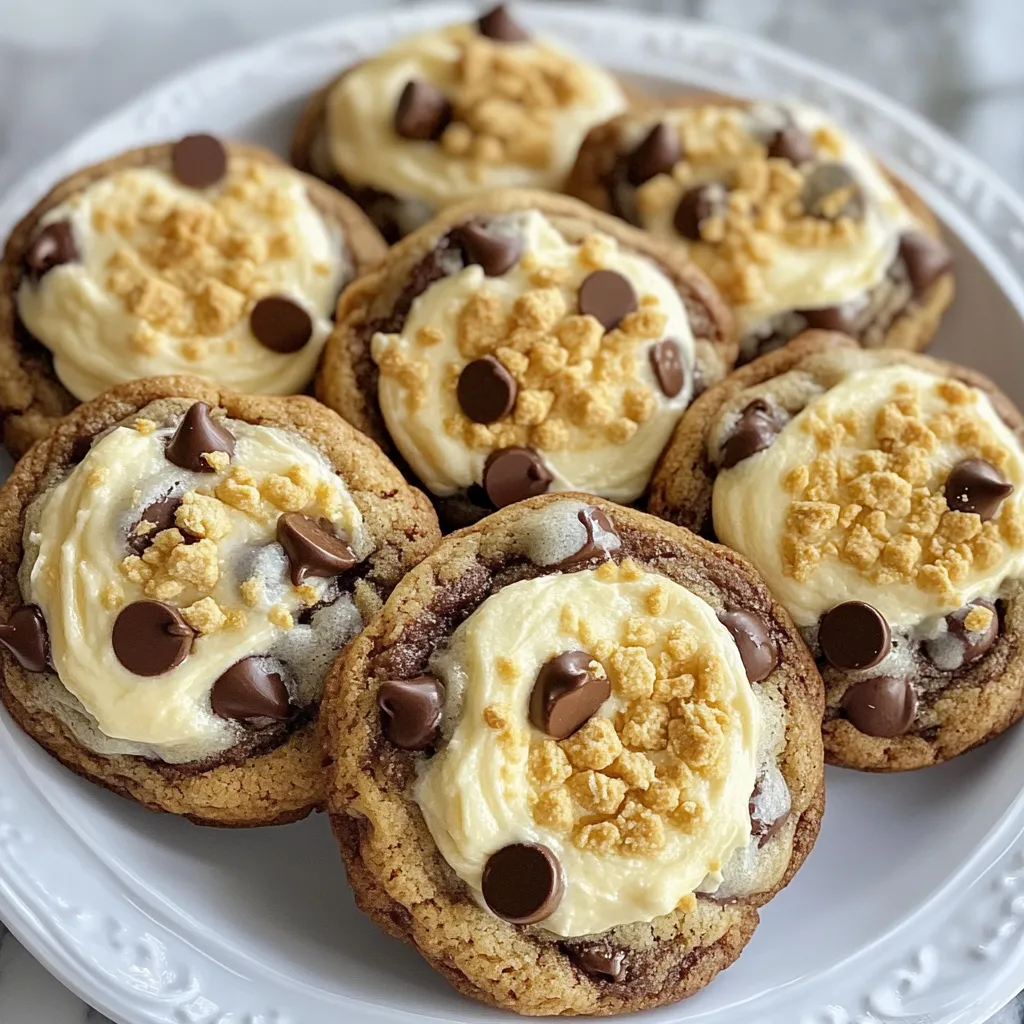 Schokoladenstückche-Cheesecake-Kekse köstlicher Genuss