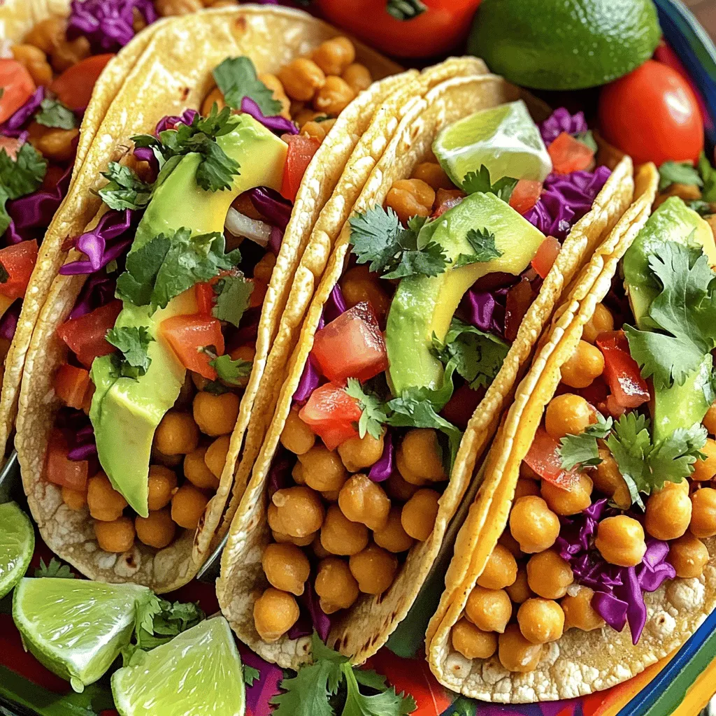 Würzige Kichererbsen-Tacos Schnelle und einfache Mahlzeit