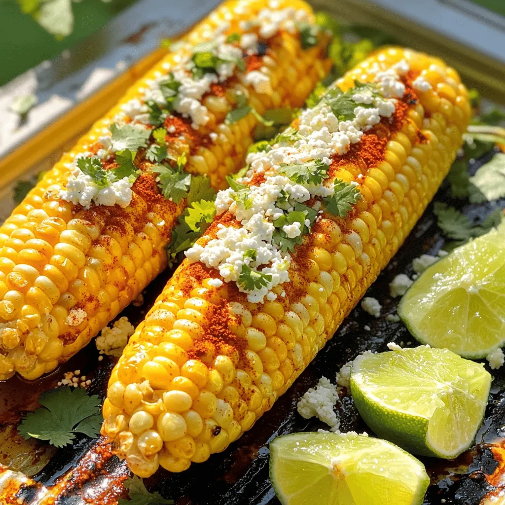 Chili Lime Grilled Corn Schmackhafte Sommerfreude