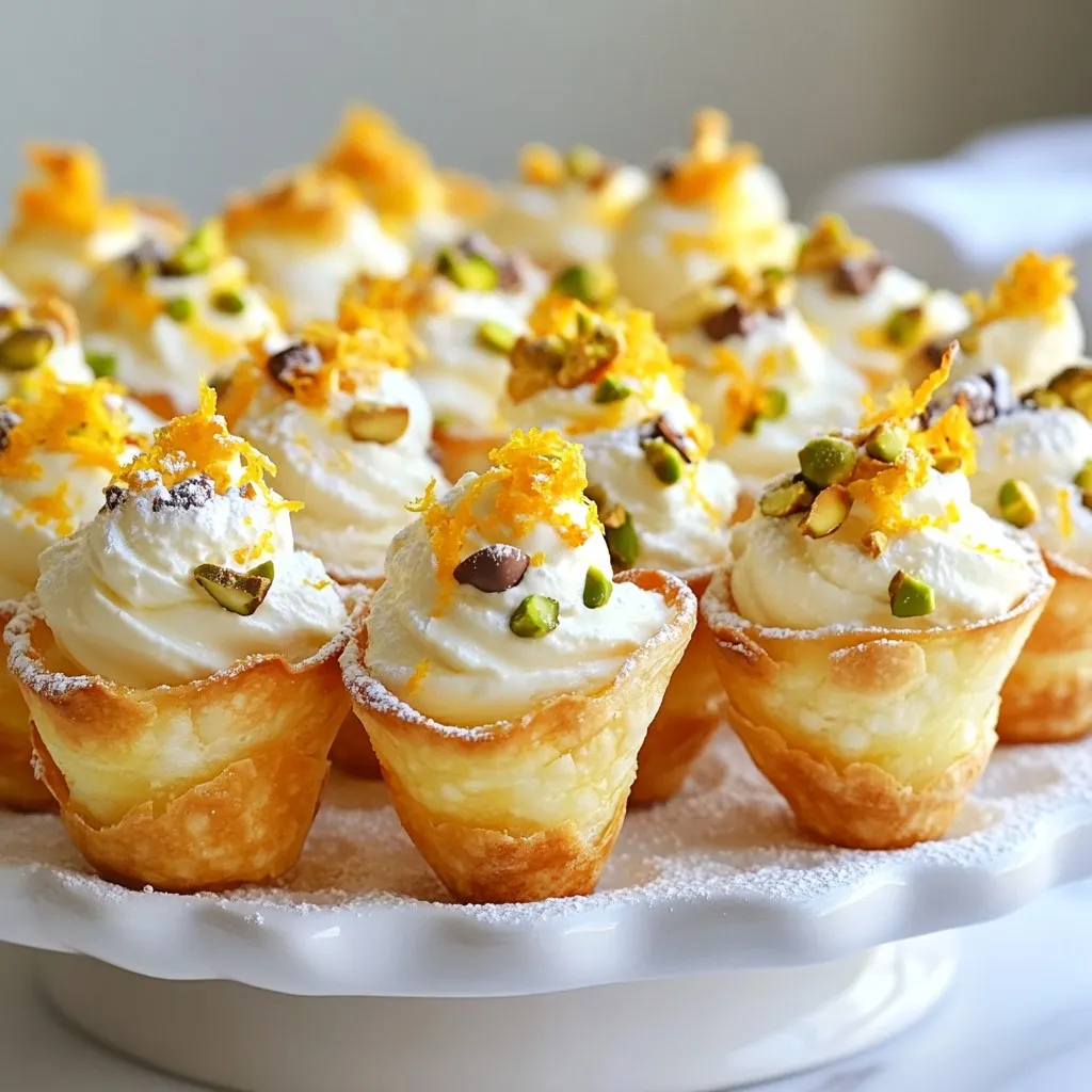 Mini Cannoli Cups Frisch und Lecker Zubereiten