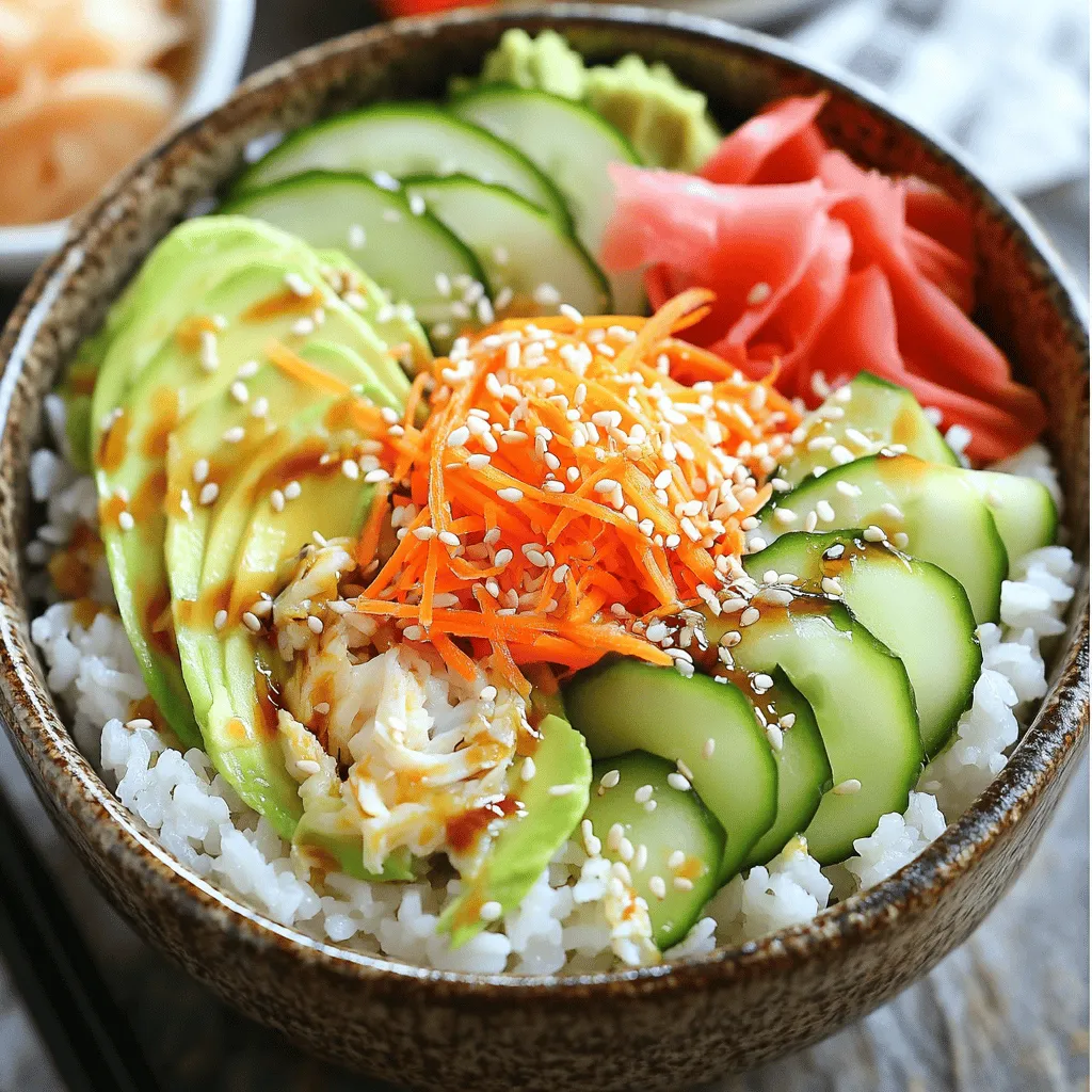 Sushi Roll Bowls köstlich und einfach zubereiten