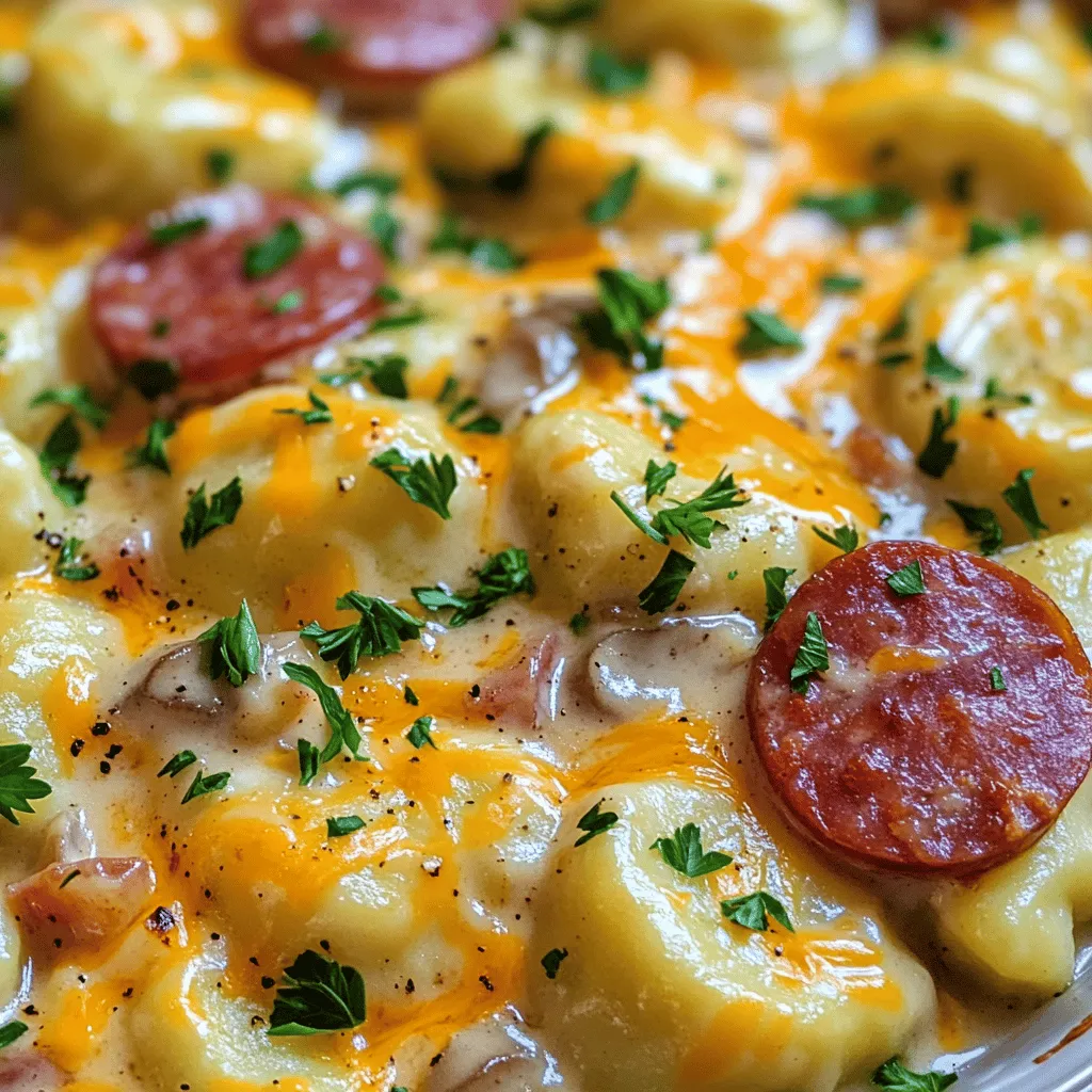 Crockpot Pierogi Casserole mit Kielbasa Leckerer Genuss