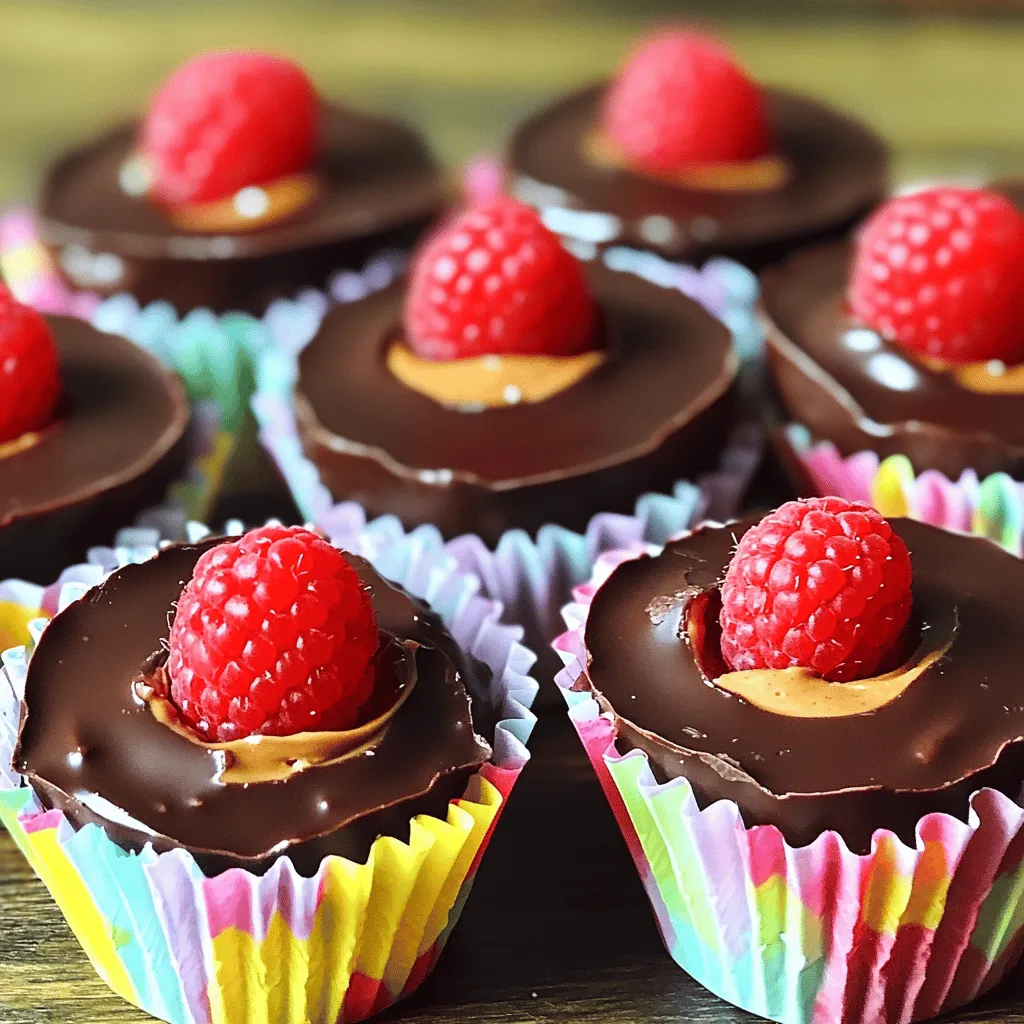 Für diese leckeren Schokoladen-Himbeer-Erdnussbutter-Tassen brauchst du folgende Zutaten: