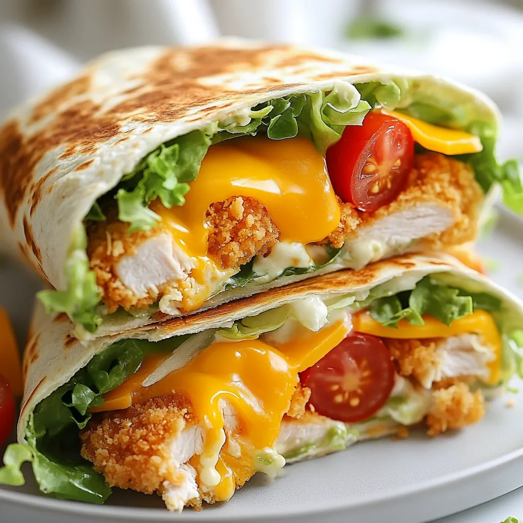 Knusprige Hähnchen Ranch Snack Wraps Einfaches Rezept