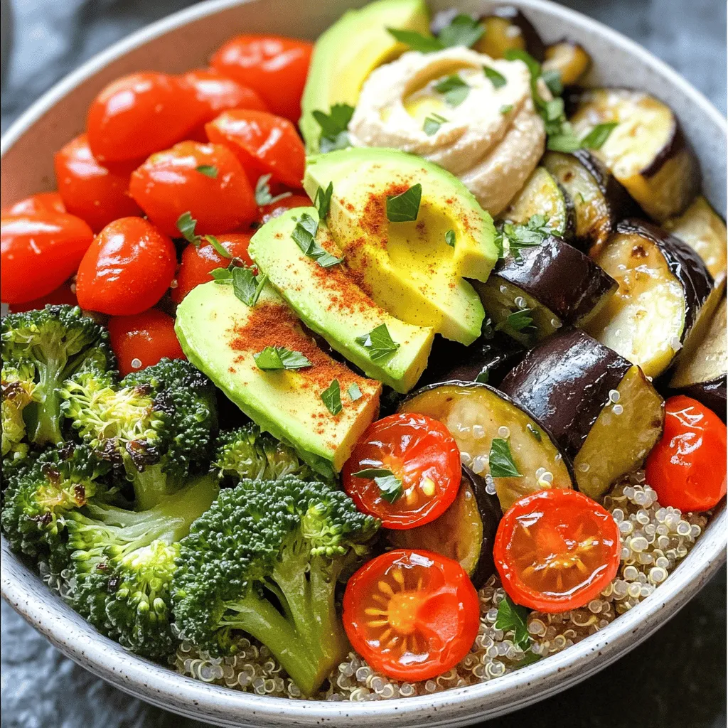 Roasted Vegetable Quinoa Bowl Einfach und Nahrhaft