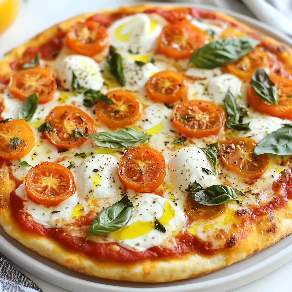 Schnelle Homemade Margherita Pizza Einfache Variante