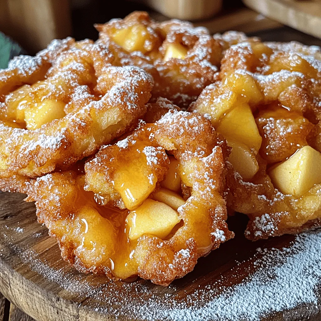 Ahorn-Glasierte Apfelküchlein Einfacher Genuss
